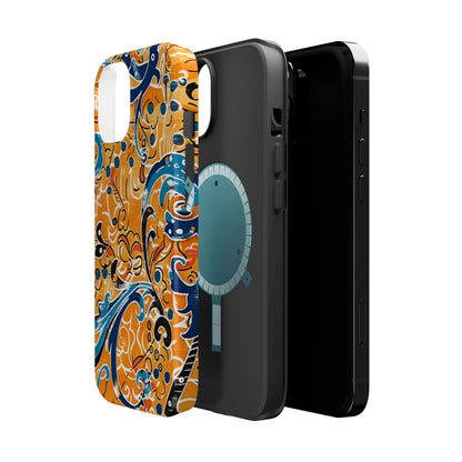 Floral Swirl Magnetic Impact - Resistant Phone Case - DIGITAL X