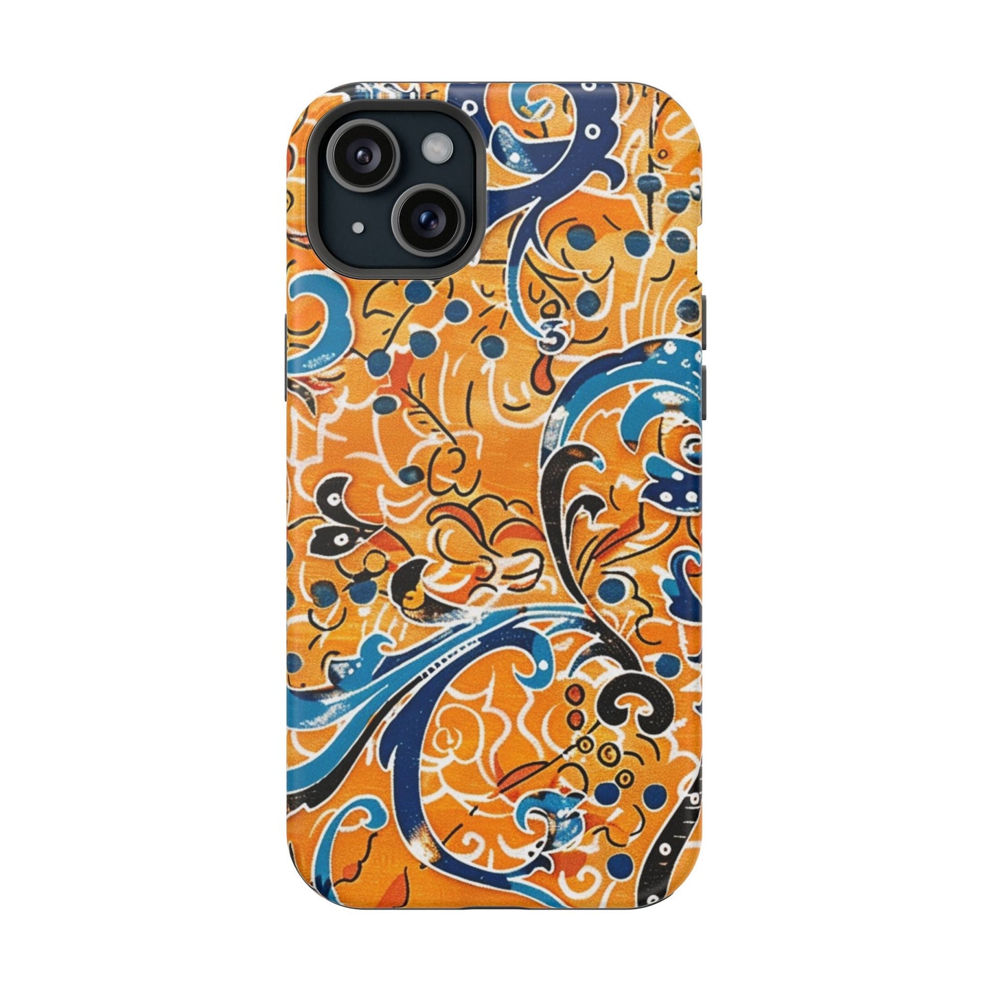 Floral Swirl Magnetic Impact - Resistant Phone Case - DIGITAL X