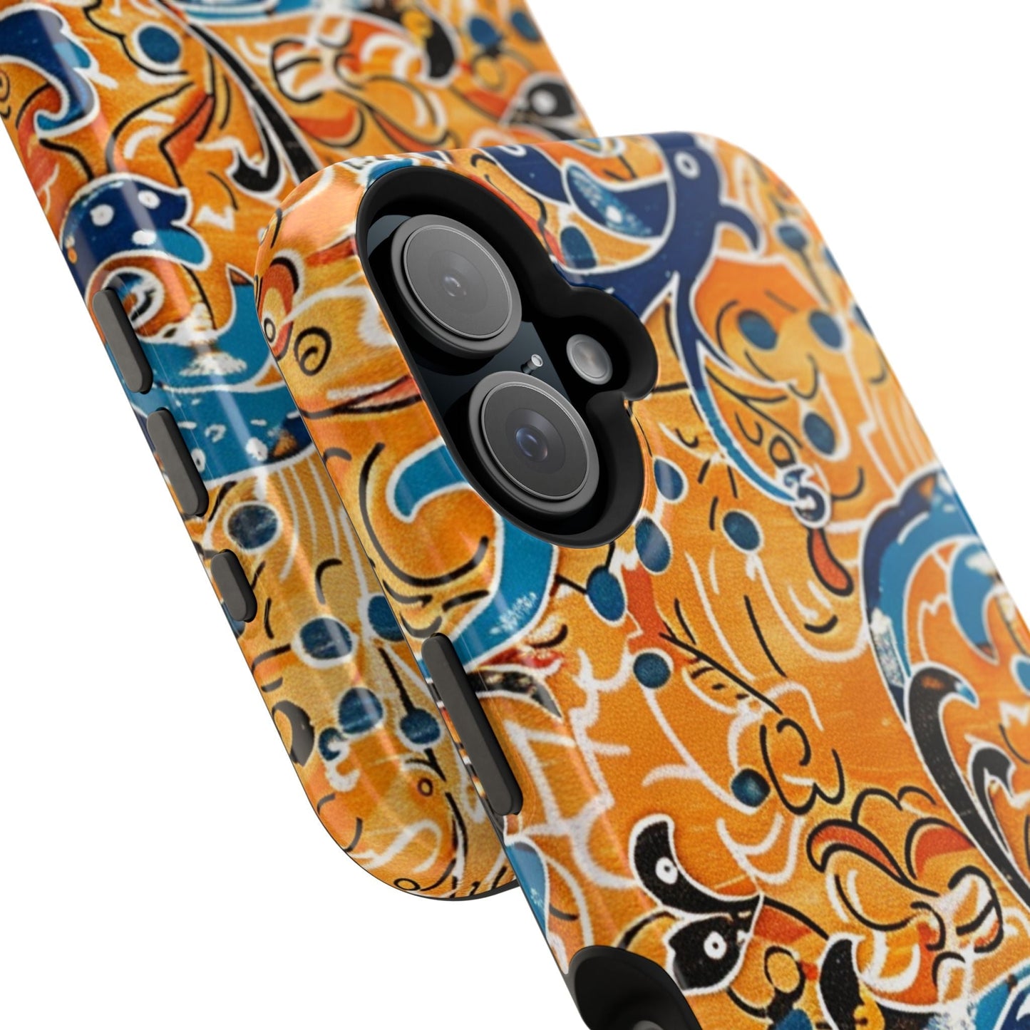 Floral Swirl Magnetic Impact - Resistant Phone Case - DIGITAL X