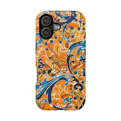 Floral Swirl Magnetic Impact - Resistant Phone Case - DIGITAL X