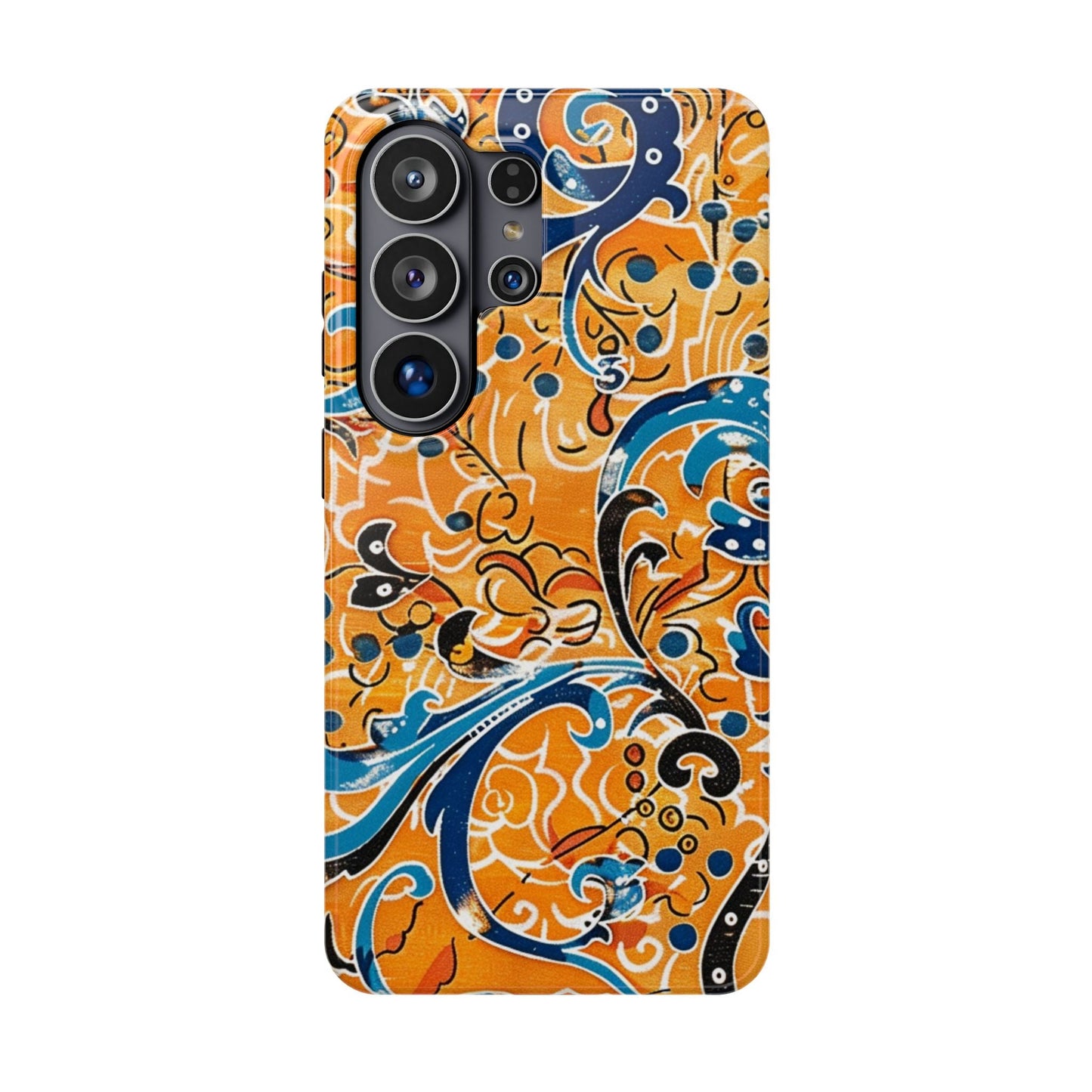 Floral Swirl Magnetic Impact - Resistant Phone Case - DIGITAL X