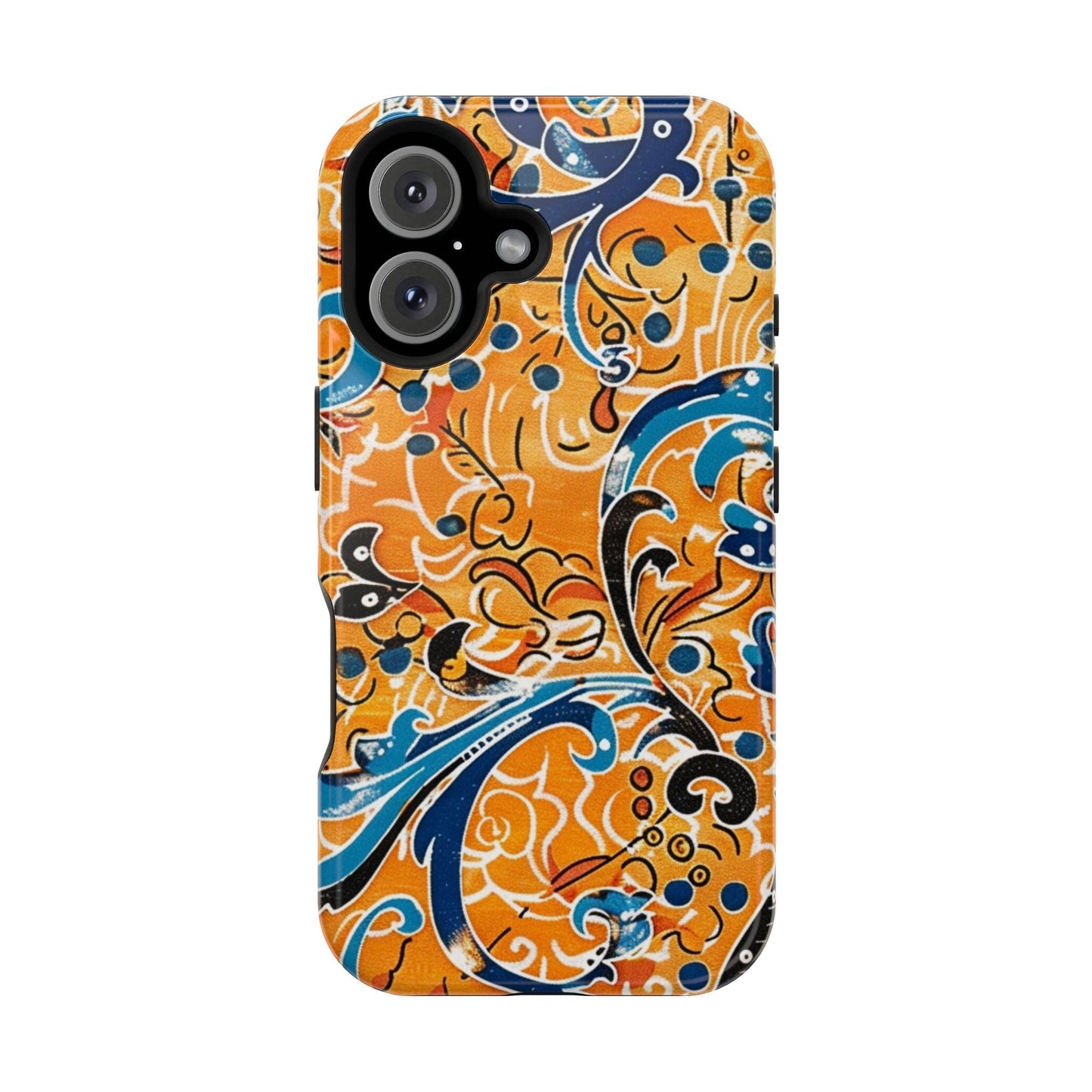 Floral Swirl Magnetic Impact - Resistant Phone Case - DIGITAL X