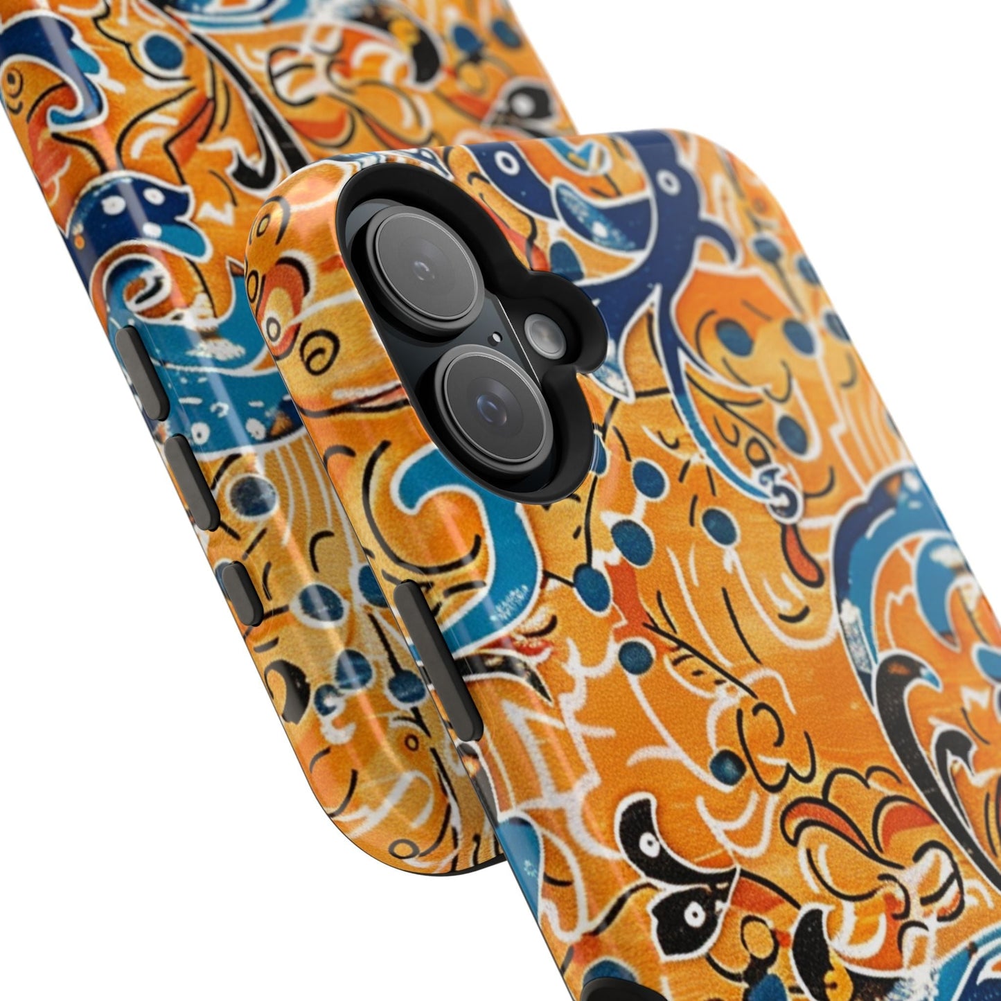 Floral Swirl Magnetic Impact - Resistant Phone Case - DIGITAL X