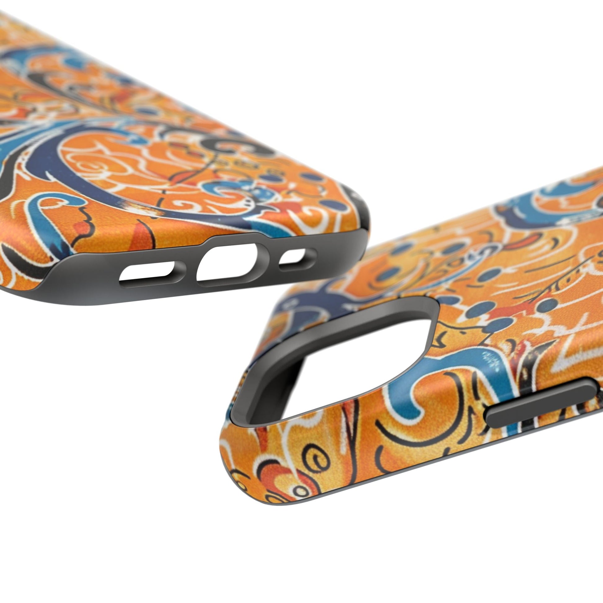Floral Swirl Magnetic Impact - Resistant Phone Case - DIGITAL X