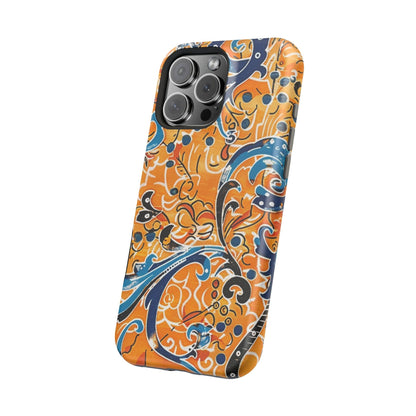Floral Swirl Magnetic Impact - Resistant Phone Case - DIGITAL X