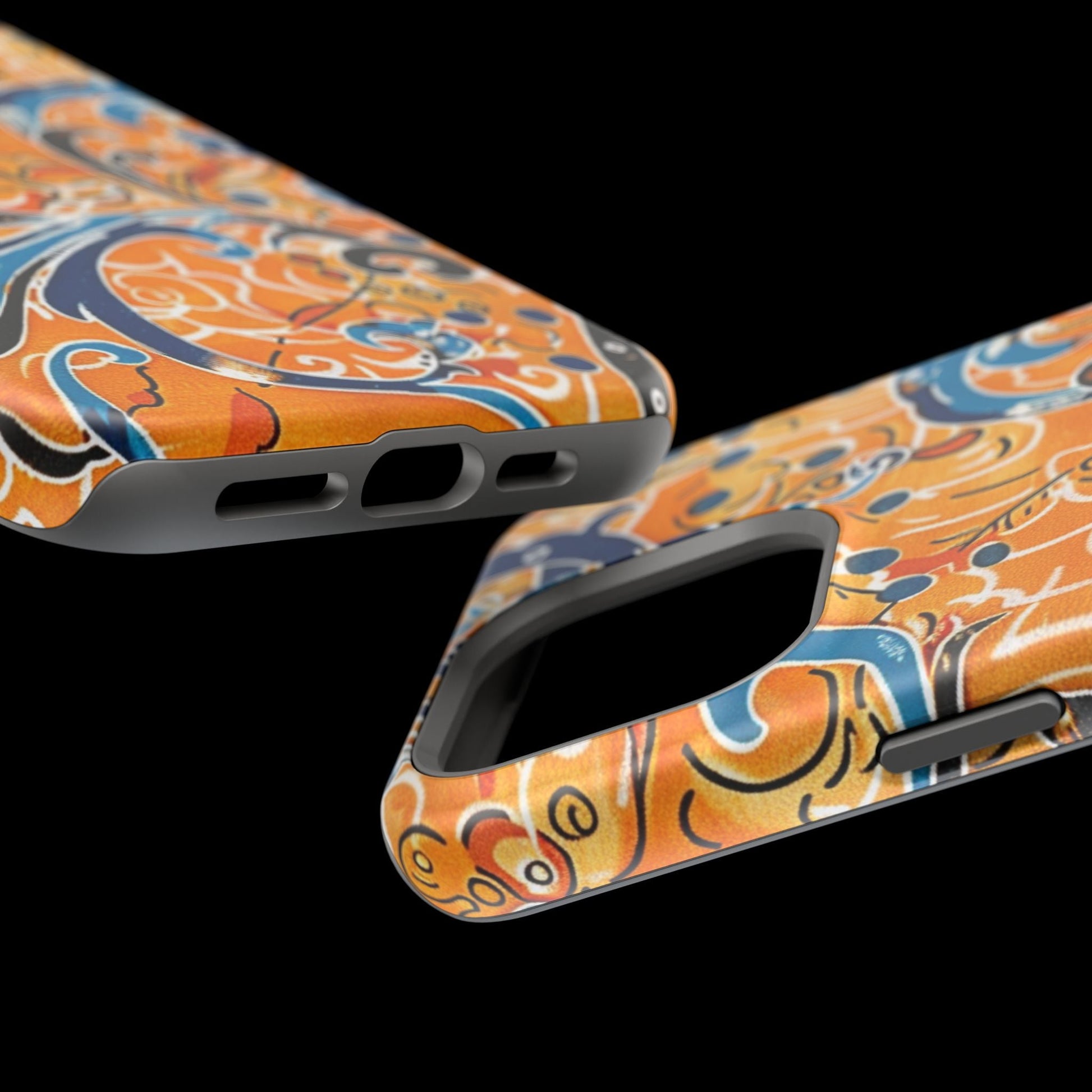 Floral Swirl Magnetic Impact - Resistant Phone Case - DIGITAL X