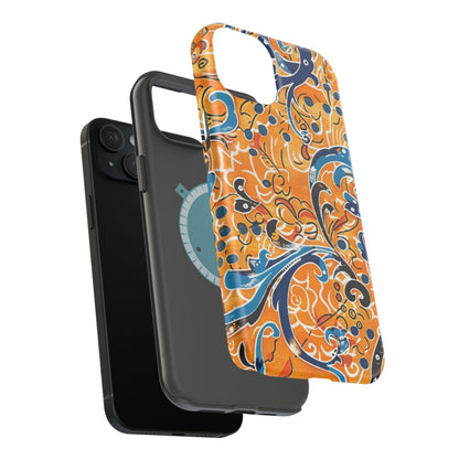 Floral Swirl Magnetic Impact - Resistant Phone Case - DIGITAL X
