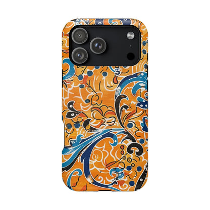 Floral Swirl Magnetic Impact - Resistant Phone Case - DIGITAL X