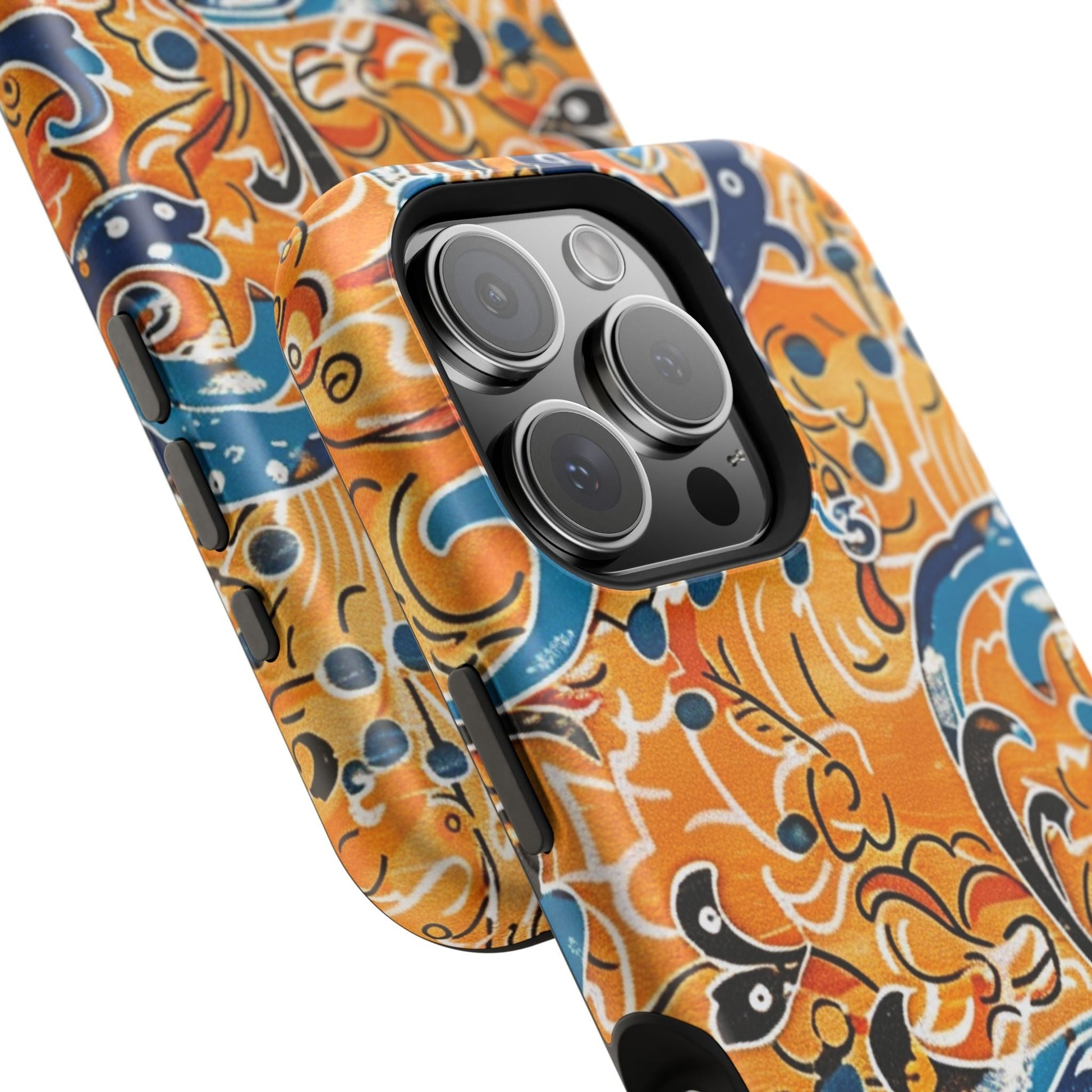 Floral Swirl Magnetic Impact - Resistant Phone Case - DIGITAL X