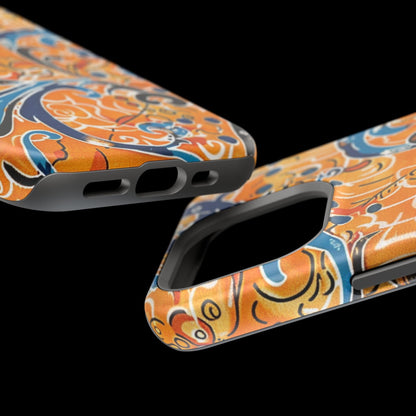 Floral Swirl Magnetic Impact - Resistant Phone Case - DIGITAL X