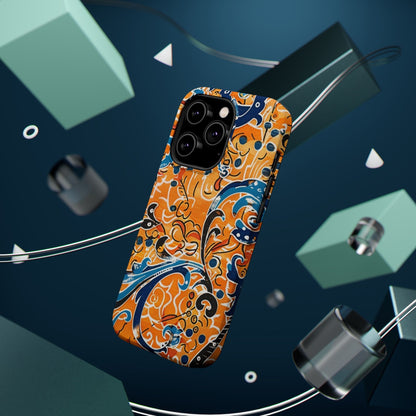 Floral Swirl Magnetic Impact - Resistant Phone Case - DIGITAL X