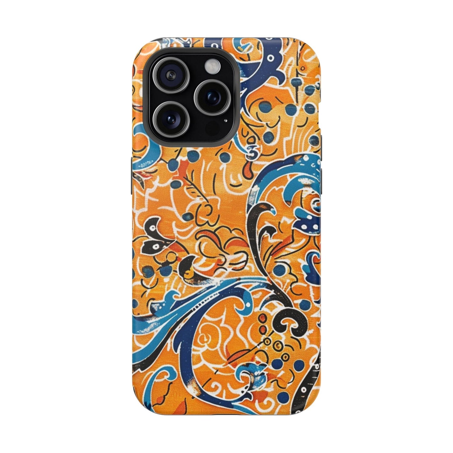 Floral Swirl Magnetic Impact - Resistant Phone Case - DIGITAL X