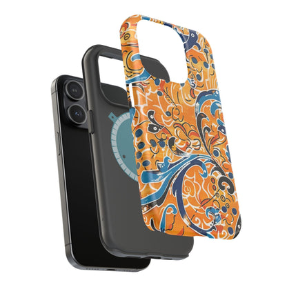 Floral Swirl Magnetic Impact - Resistant Phone Case - DIGITAL X