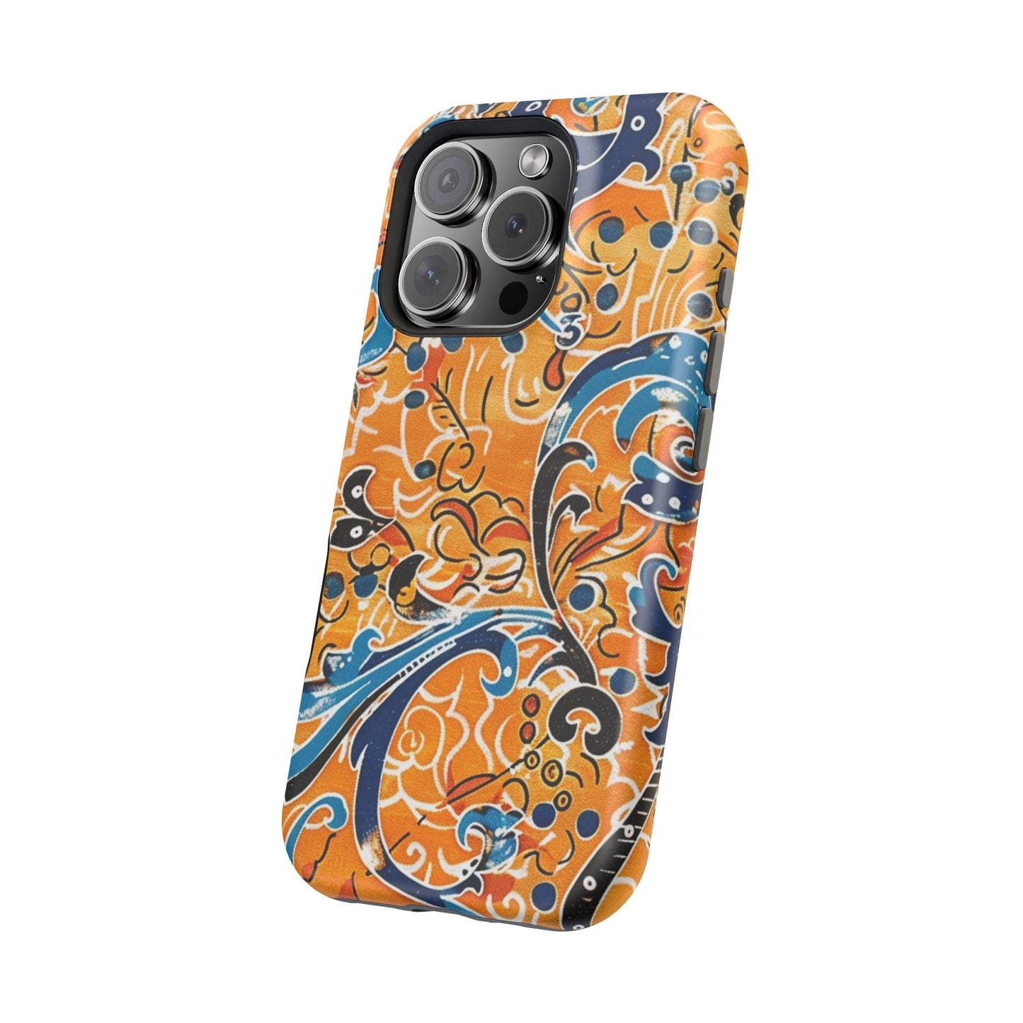 Floral Swirl Magnetic Impact - Resistant Phone Case - DIGITAL X