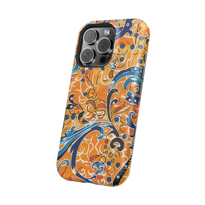 Floral Swirl Magnetic Impact - Resistant Phone Case - DIGITAL X