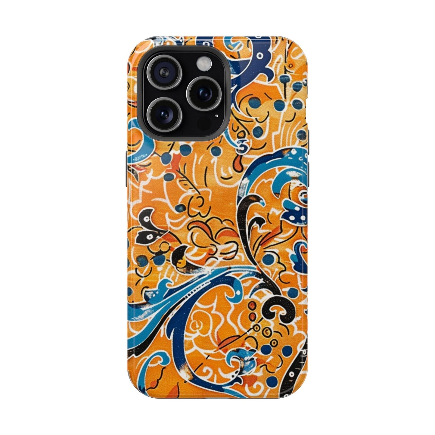 Floral Swirl Magnetic Impact - Resistant Phone Case - DIGITAL X