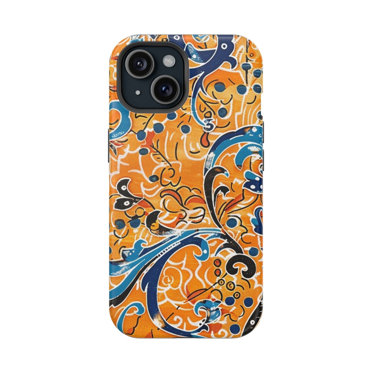 Floral Swirl Magnetic Impact - Resistant Phone Case - DIGITAL X
