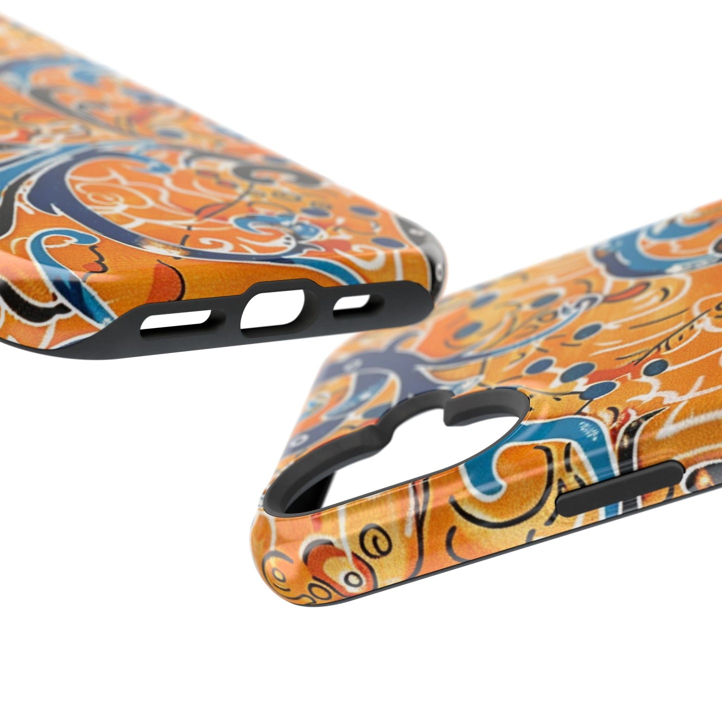 Floral Swirl Magnetic Impact - Resistant Phone Case - DIGITAL X