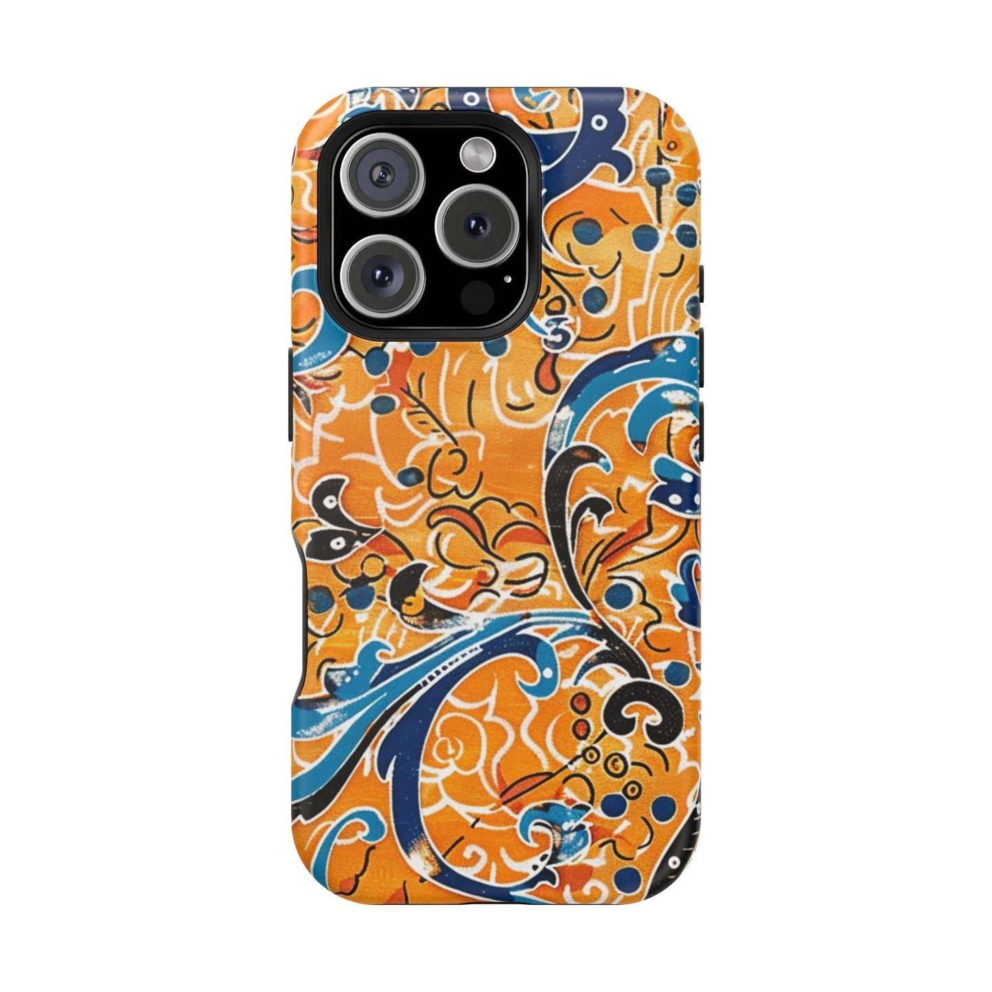 Floral Swirl Magnetic Impact - Resistant Phone Case - DIGITAL X
