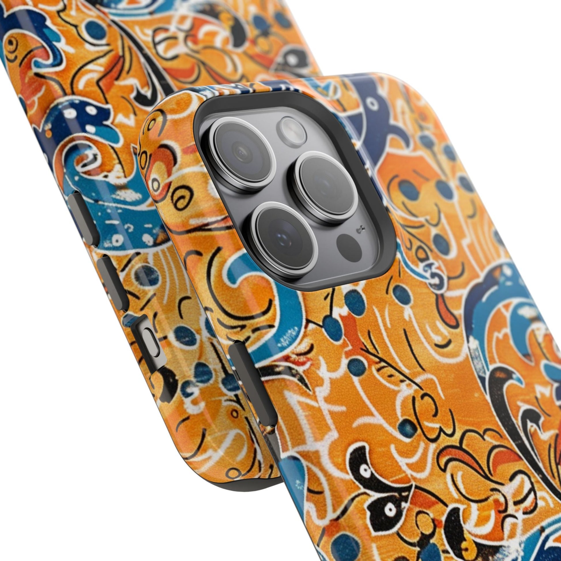 Floral Swirl Magnetic Impact - Resistant Phone Case - DIGITAL X