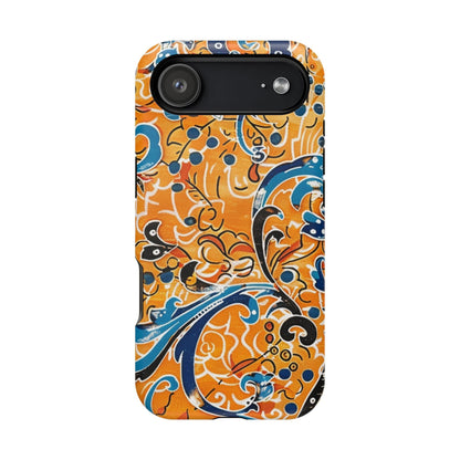 Floral Swirl Magnetic Impact - Resistant Phone Case - DIGITAL X
