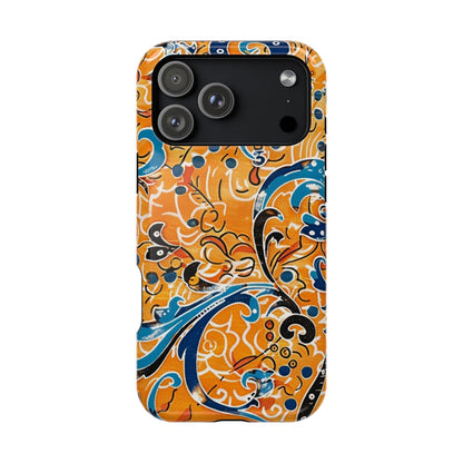 Floral Swirl Magnetic Impact - Resistant Phone Case - DIGITAL X