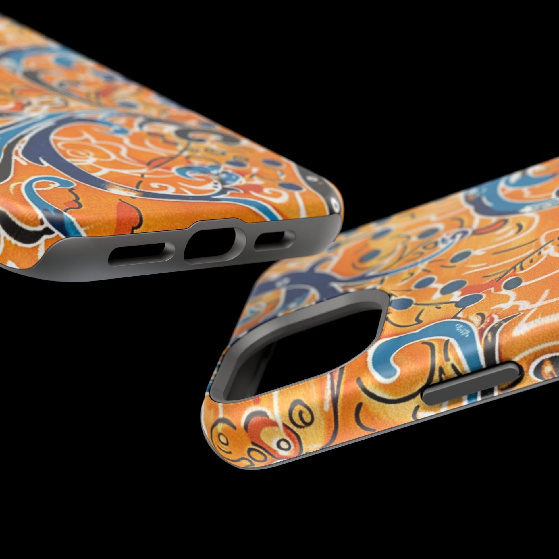 Floral Swirl Magnetic Impact - Resistant Phone Case - DIGITAL X