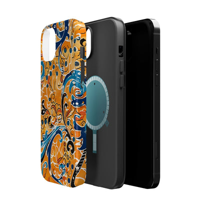 Floral Swirl Magnetic Impact - Resistant Phone Case - DIGITAL X