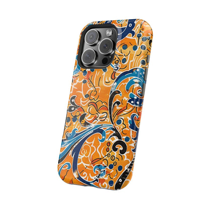 Floral Swirl Magnetic Impact - Resistant Phone Case - DIGITAL X