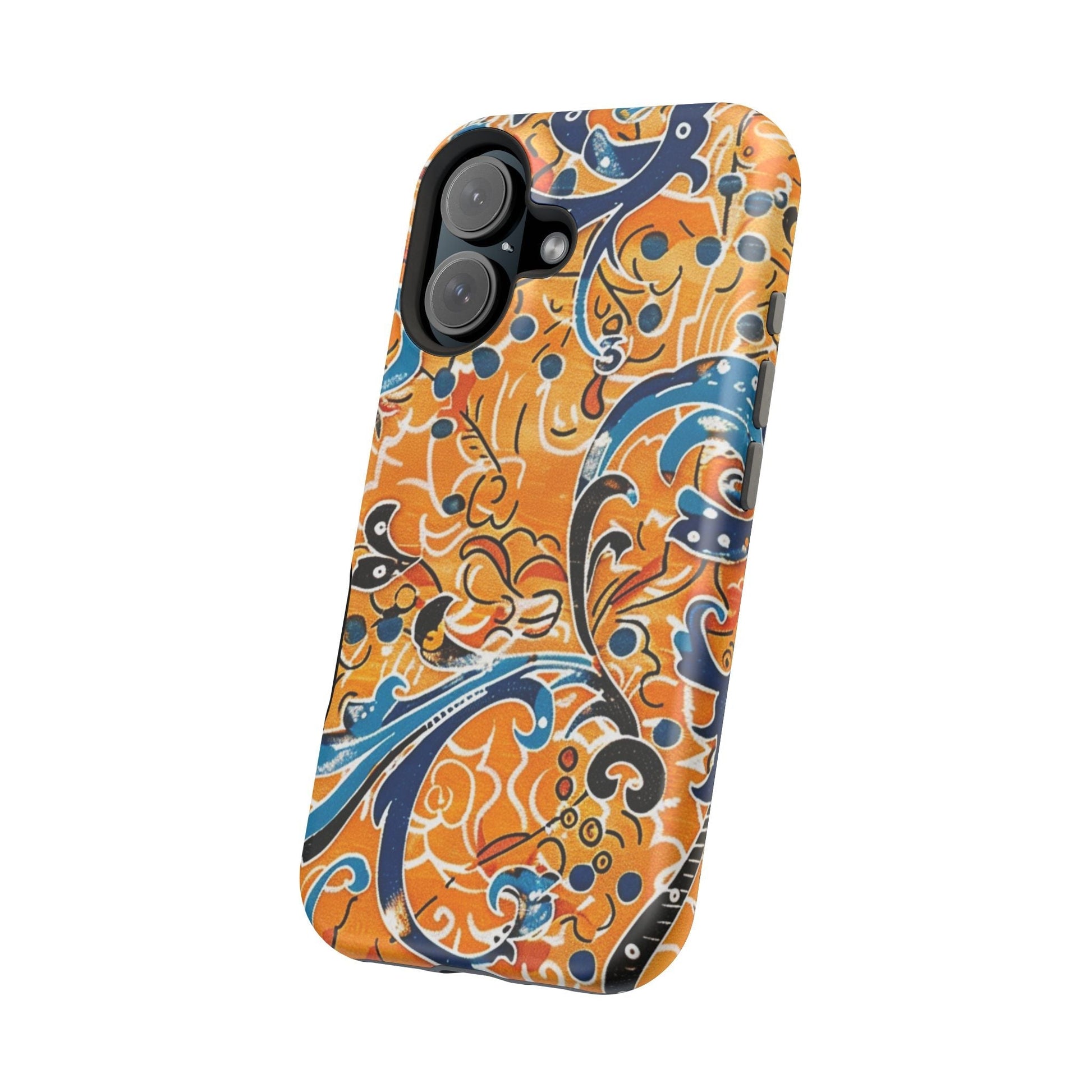 Floral Swirl Magnetic Impact - Resistant Phone Case - DIGITAL X