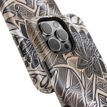 Floral Tattoo - Style Magnetic Impact Phone Case - DIGITAL X