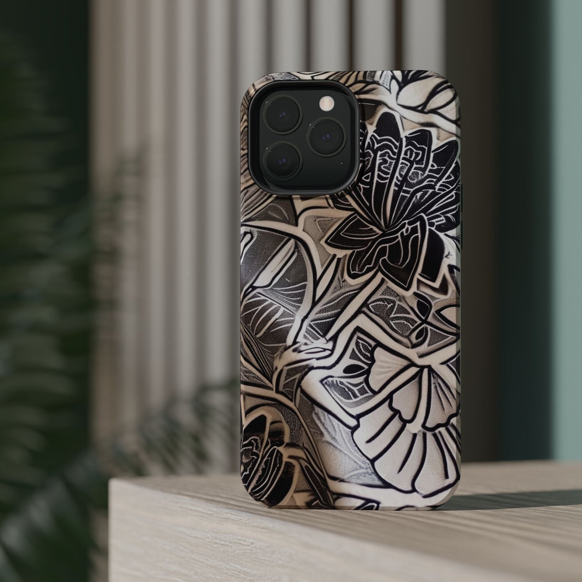 Floral Tattoo - Style Magnetic Impact Phone Case - DIGITAL X