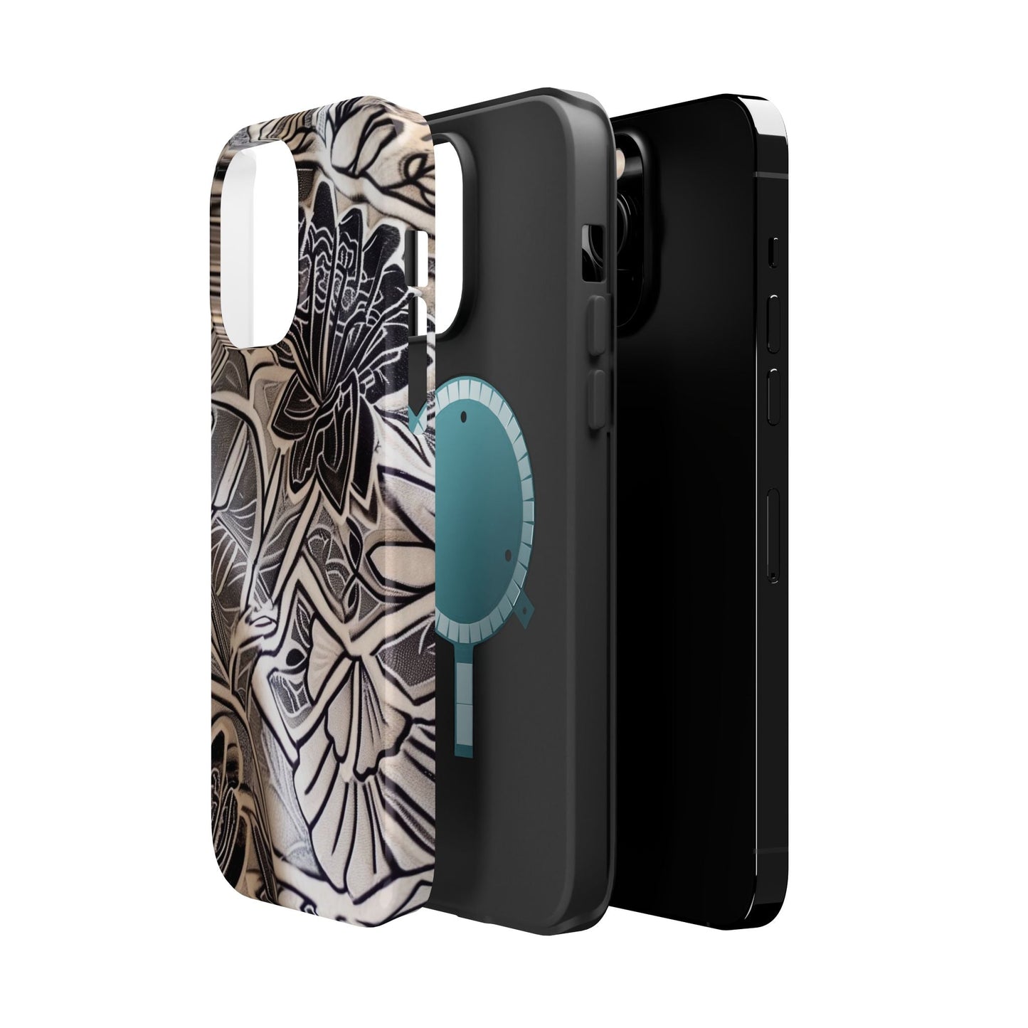 Floral Tattoo - Style Magnetic Impact Phone Case - DIGITAL X