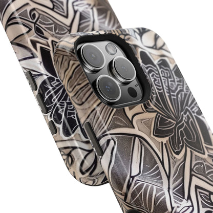 Floral Tattoo - Style Magnetic Impact Phone Case - DIGITAL X