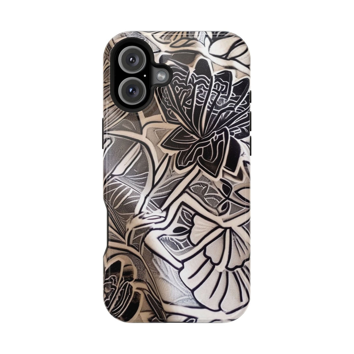 Floral Tattoo - Style Magnetic Impact Phone Case - DIGITAL X