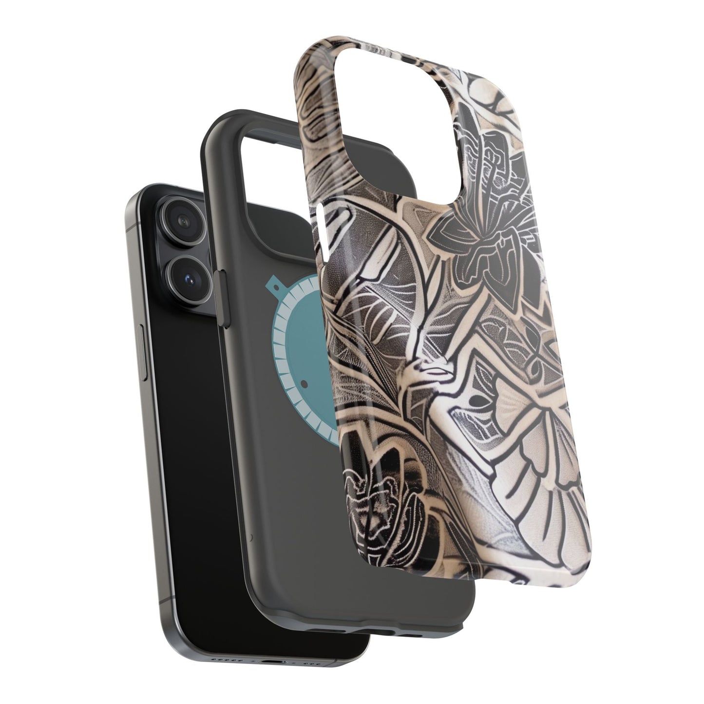 Floral Tattoo - Style Magnetic Impact Phone Case - DIGITAL X