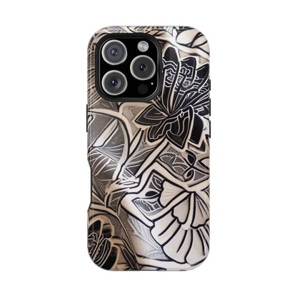 Floral Tattoo - Style Magnetic Impact Phone Case - DIGITAL X