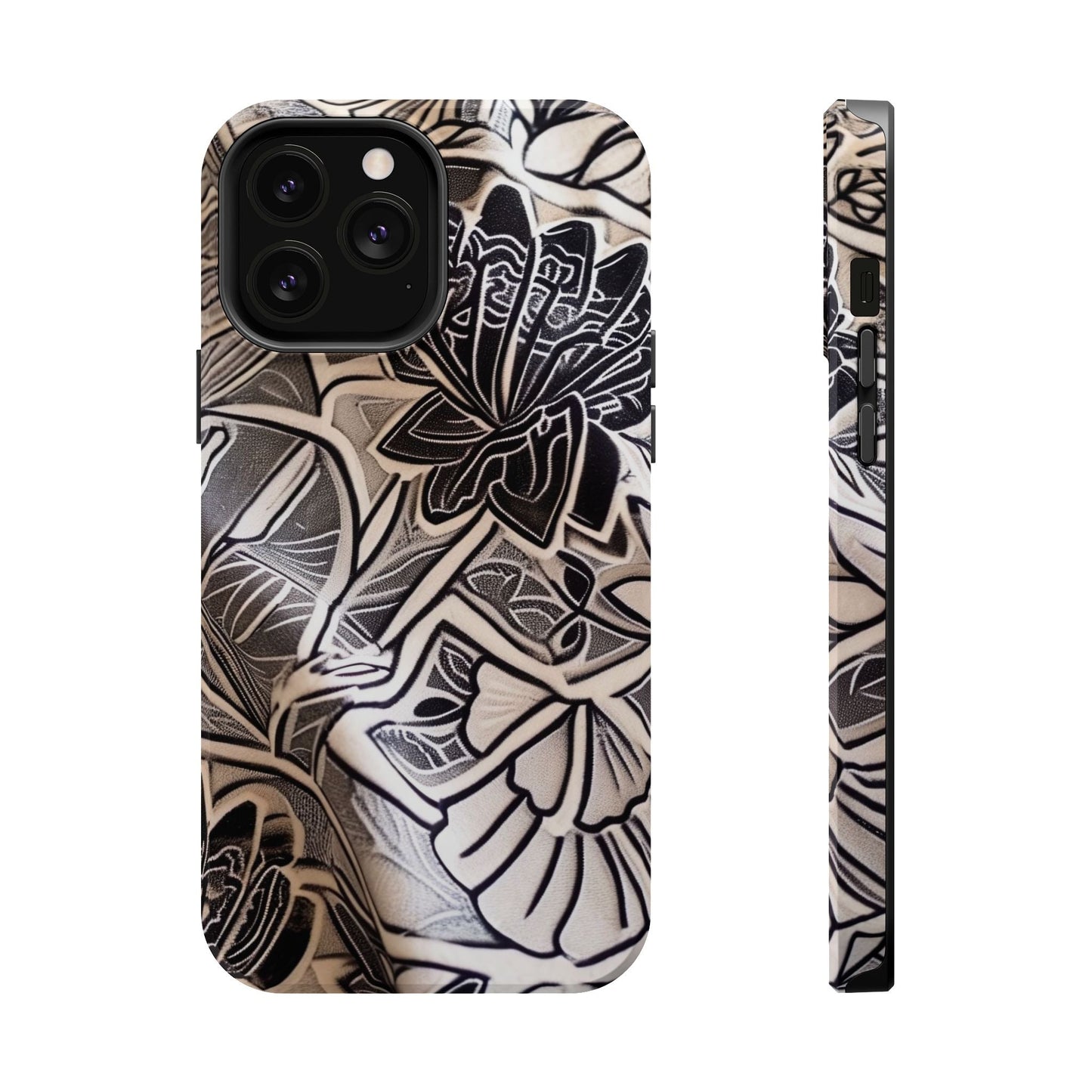 Floral Tattoo - Style Magnetic Impact Phone Case - DIGITAL X