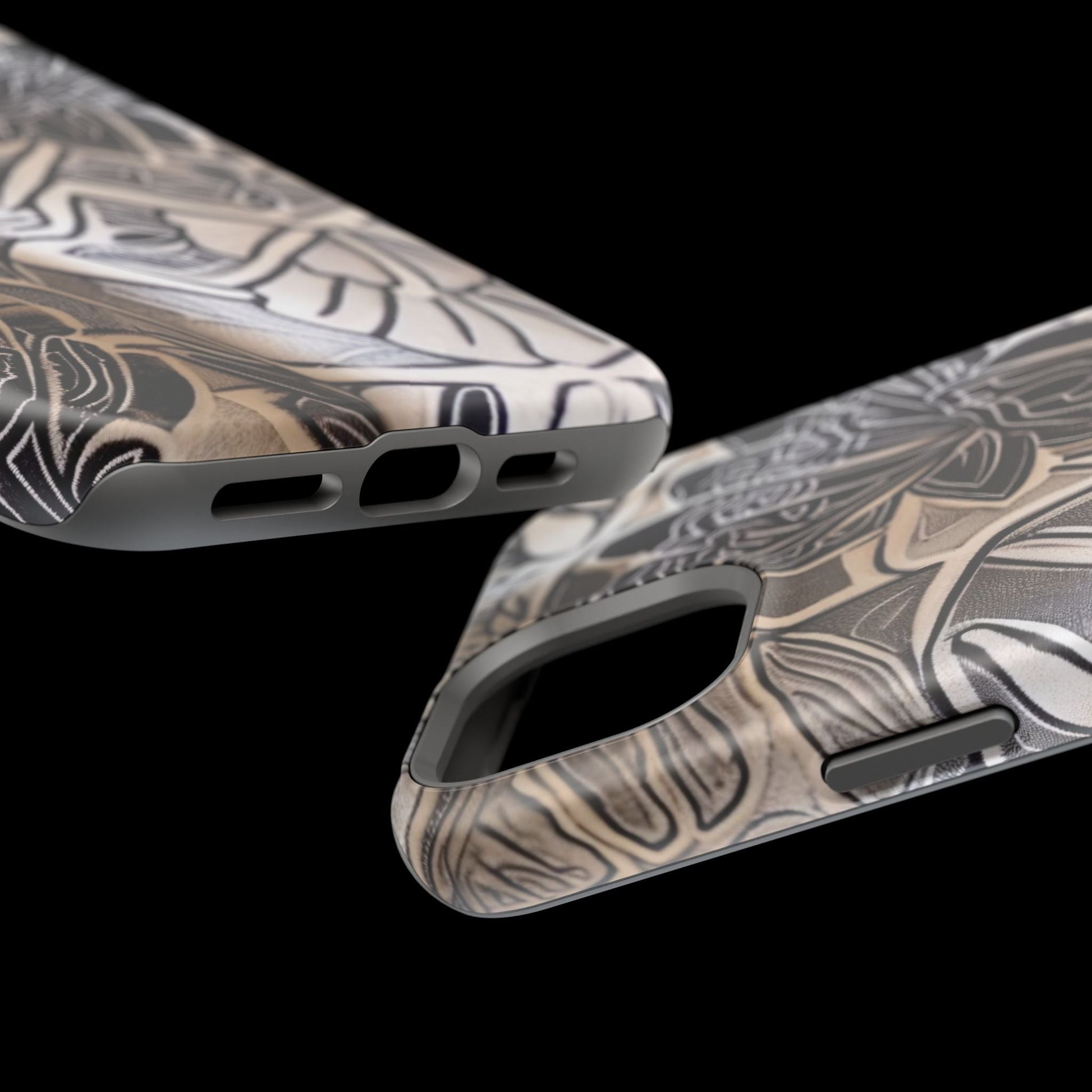 Floral Tattoo - Style Magnetic Impact Phone Case - DIGITAL X
