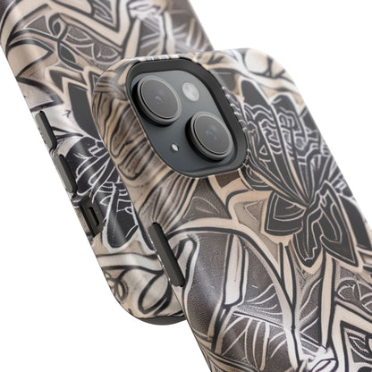 Floral Tattoo - Style Magnetic Impact Phone Case - DIGITAL X