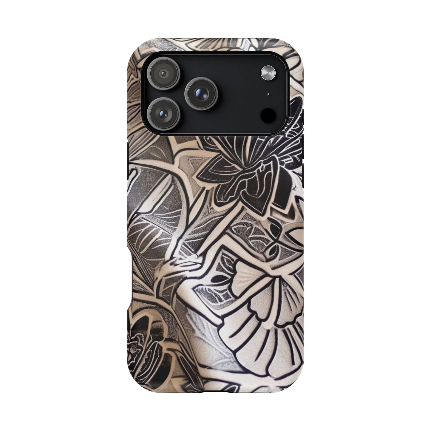 Floral Tattoo - Style Magnetic Impact Phone Case - DIGITAL X