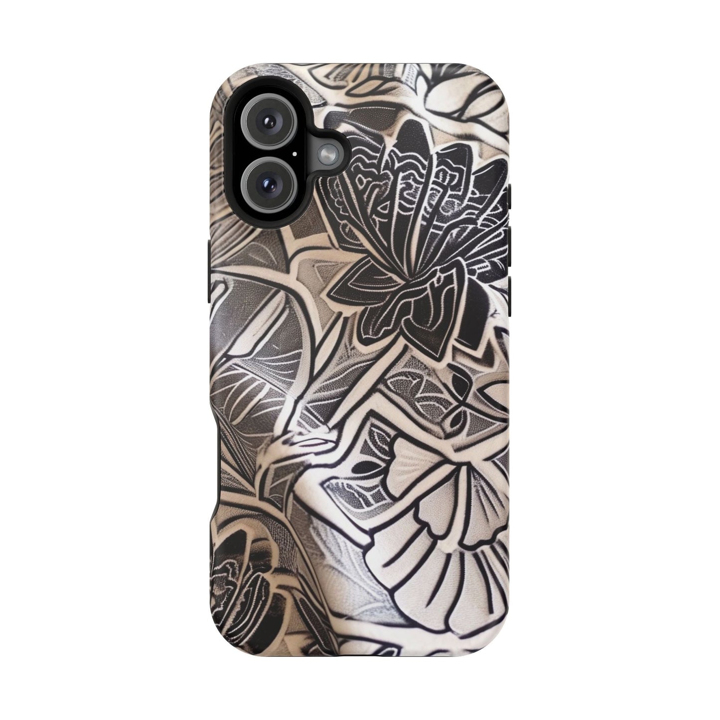 Floral Tattoo - Style Magnetic Impact Phone Case - DIGITAL X