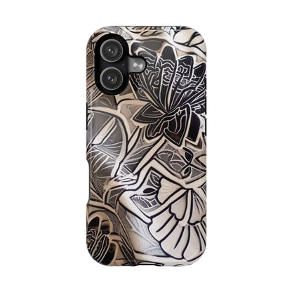 Floral Tattoo - Style Magnetic Impact Phone Case - DIGITAL X