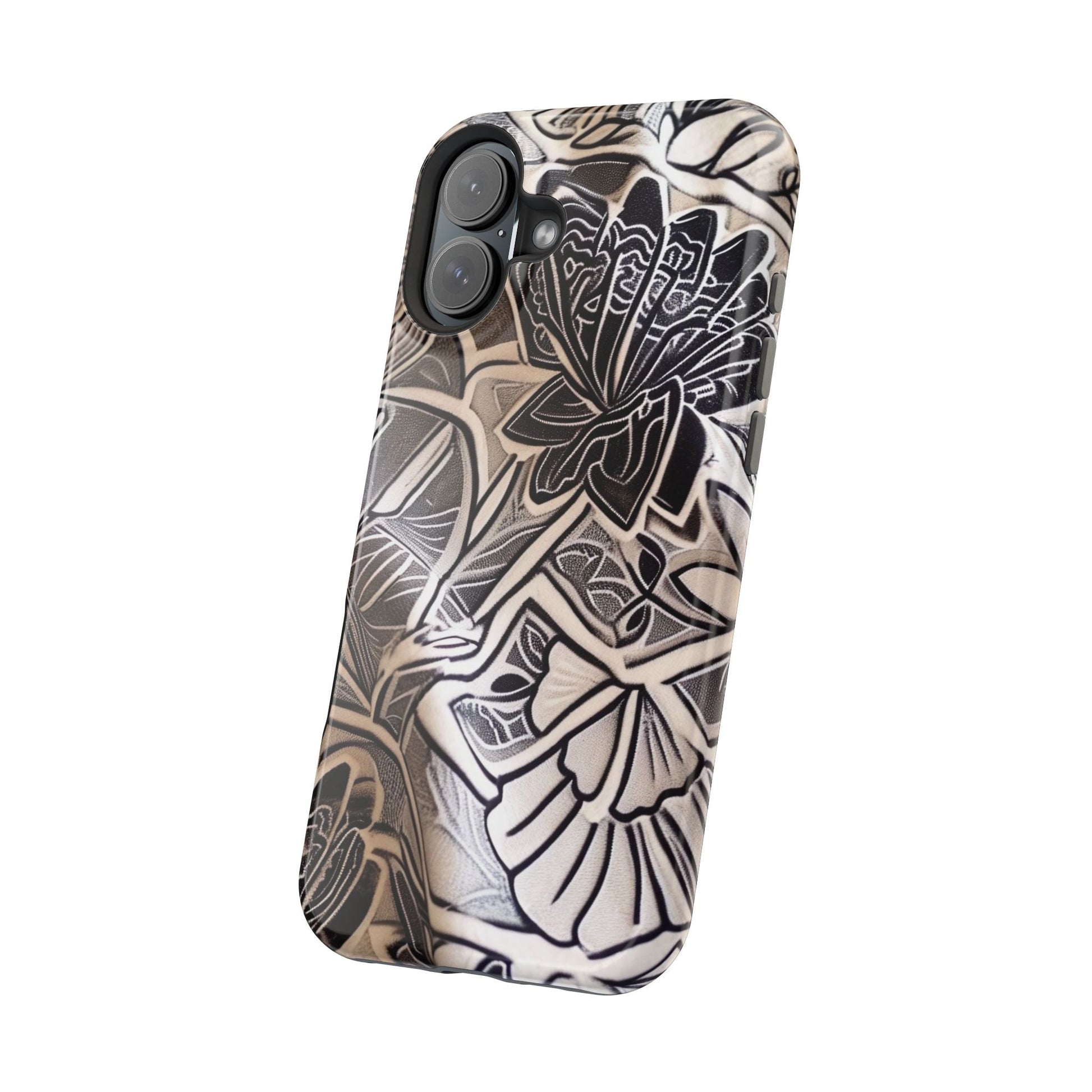 Floral Tattoo - Style Magnetic Impact Phone Case - DIGITAL X