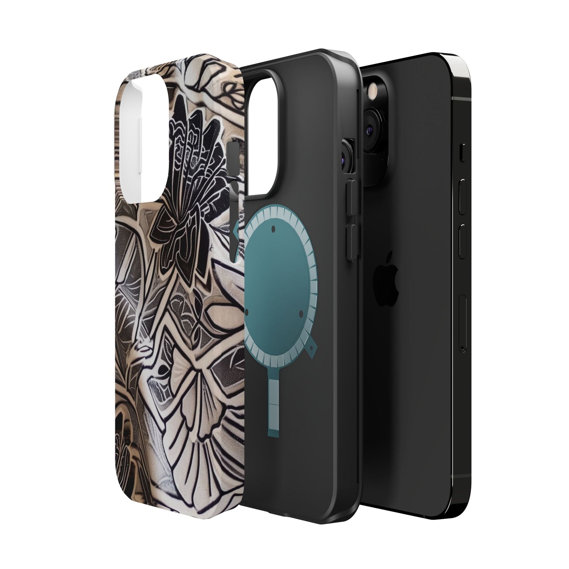 Floral Tattoo - Style Magnetic Impact Phone Case - DIGITAL X