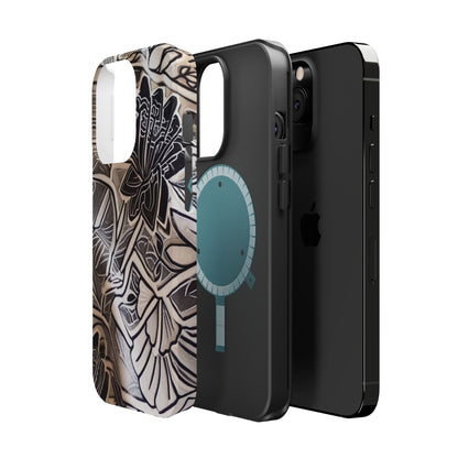 Floral Tattoo - Style Magnetic Impact Phone Case - DIGITAL X