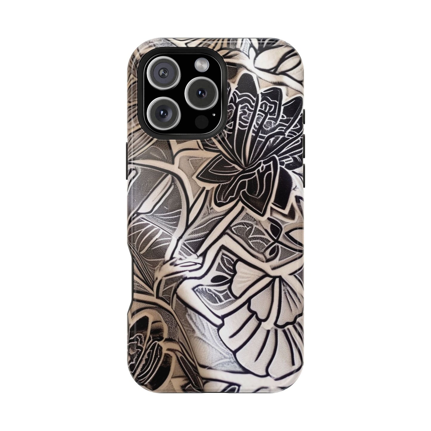 Floral Tattoo - Style Magnetic Impact Phone Case - DIGITAL X