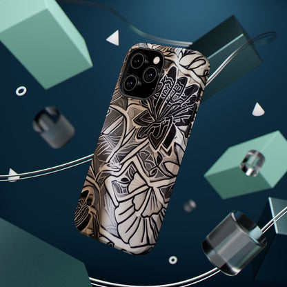 Floral Tattoo - Style Magnetic Impact Phone Case - DIGITAL X