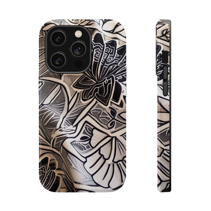 Floral Tattoo - Style Magnetic Impact Phone Case - DIGITAL X