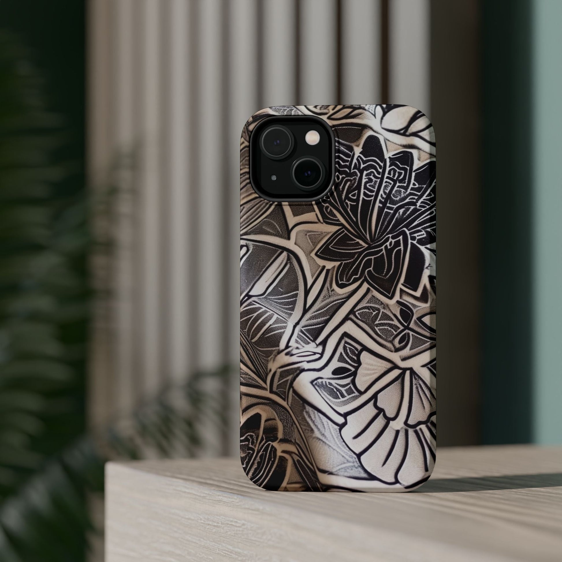 Floral Tattoo - Style Magnetic Impact Phone Case - DIGITAL X
